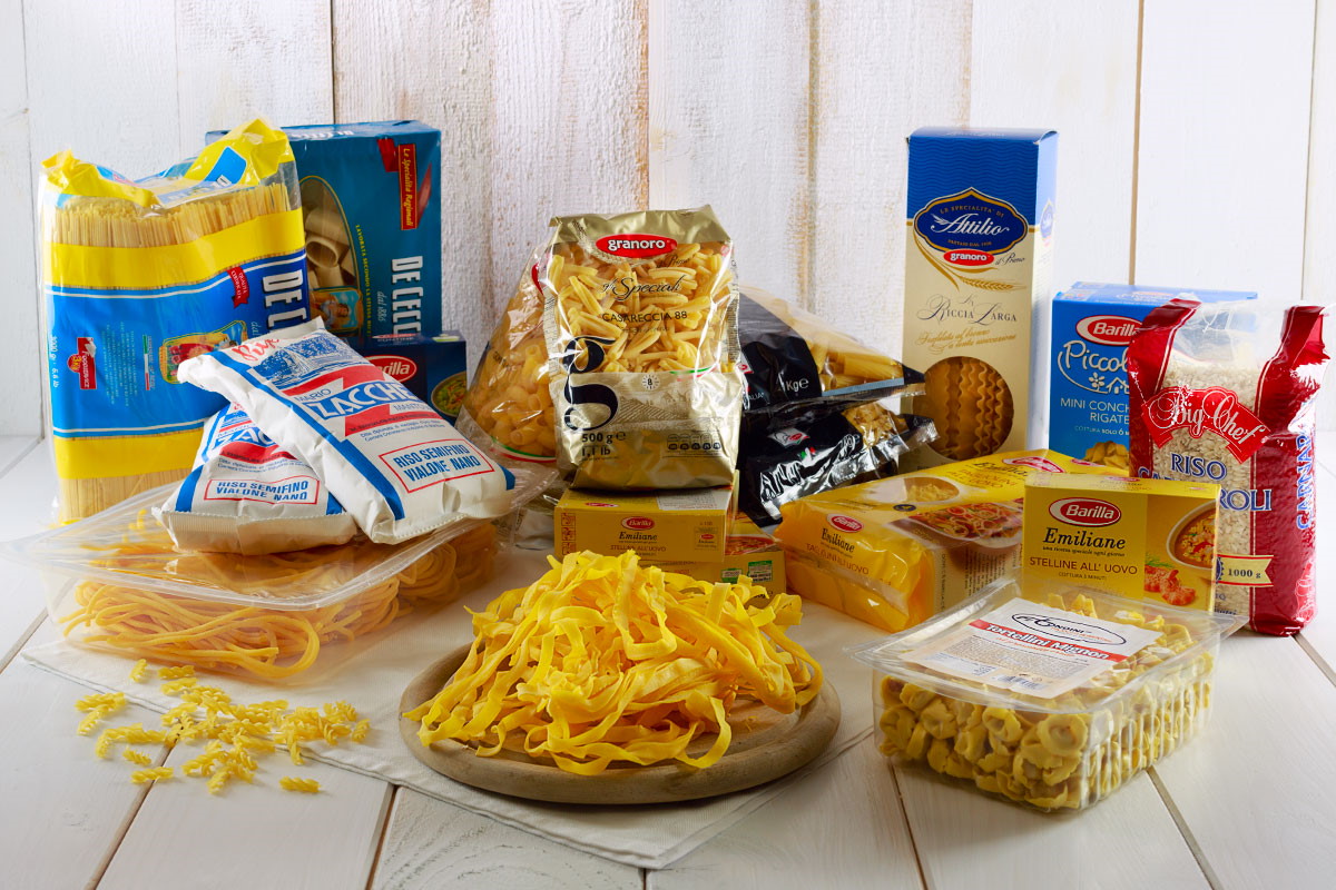 Primi piatti, pasta ripiena, riso, pasta fresca