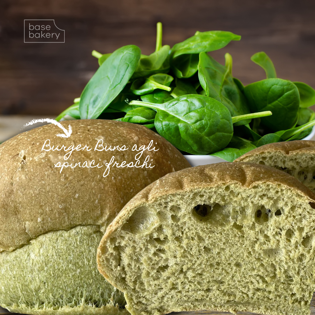 Novità Base Bakery: il bun verde agli spinaci