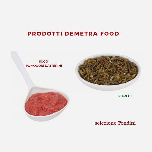Selezione demetra food: Friarelli e sugo di pomodori datterini